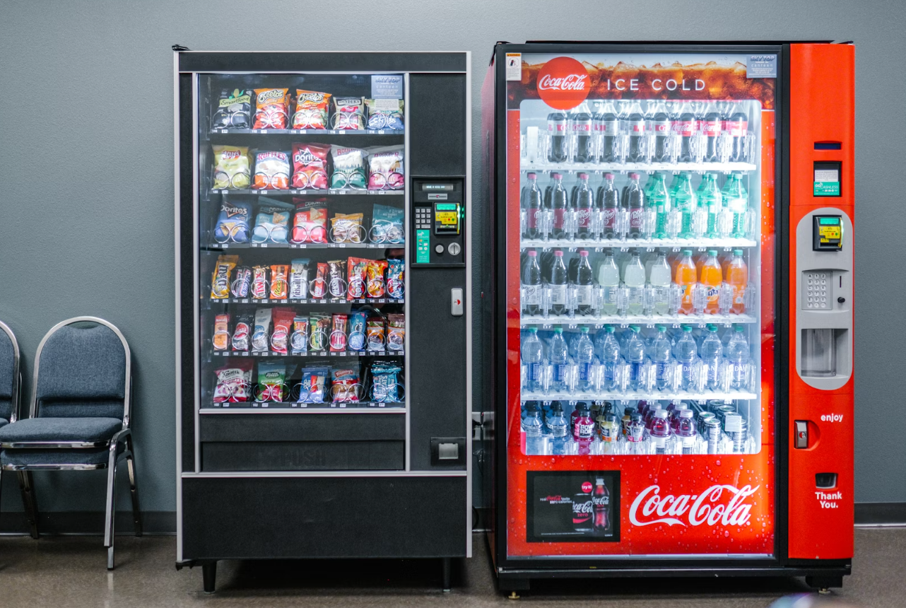 vending machines in hallway